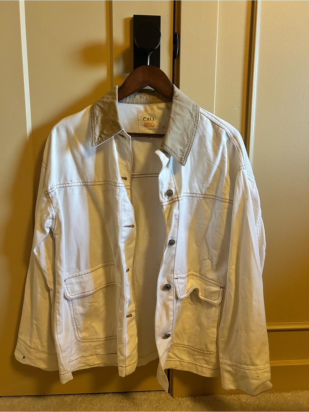 White Tan Barn Jacket